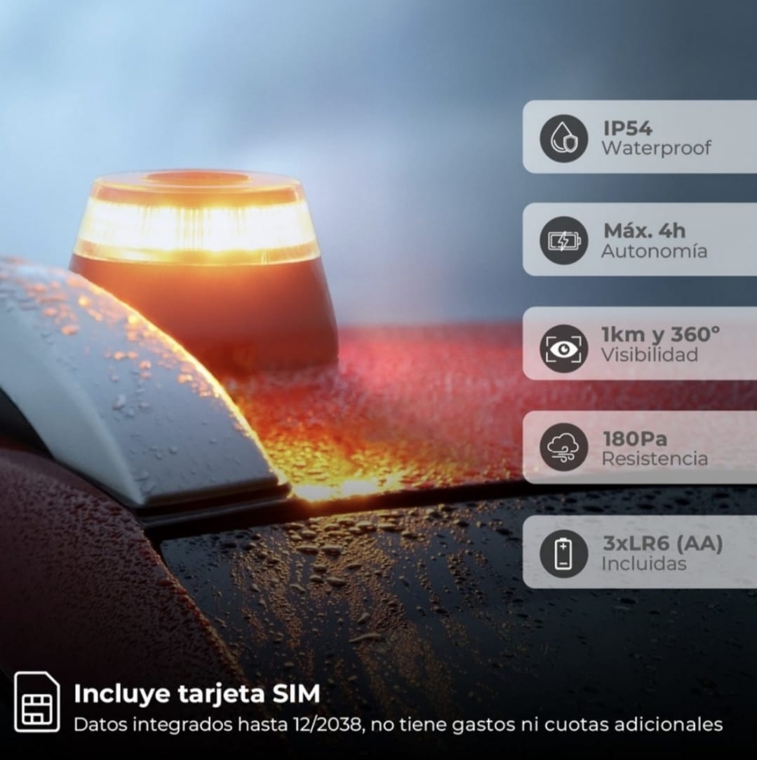 BALIZA-IP54-WATERPROOF-HOMOLOGADA DGT